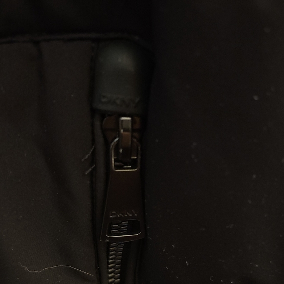 DKNY Black Quilted Hooded Puffer Coat - Picture 3 of 14